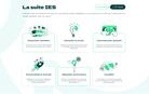 Capture desktop, site web éco-conçu du Groupe IES • Data Projekt, agence digitale experte en éco-conception web 👾