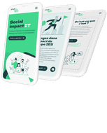 Mockup mobile, site web éco-conçu du Groupe IES • Data Projekt, agence digitale experte en éco-conception web 👾